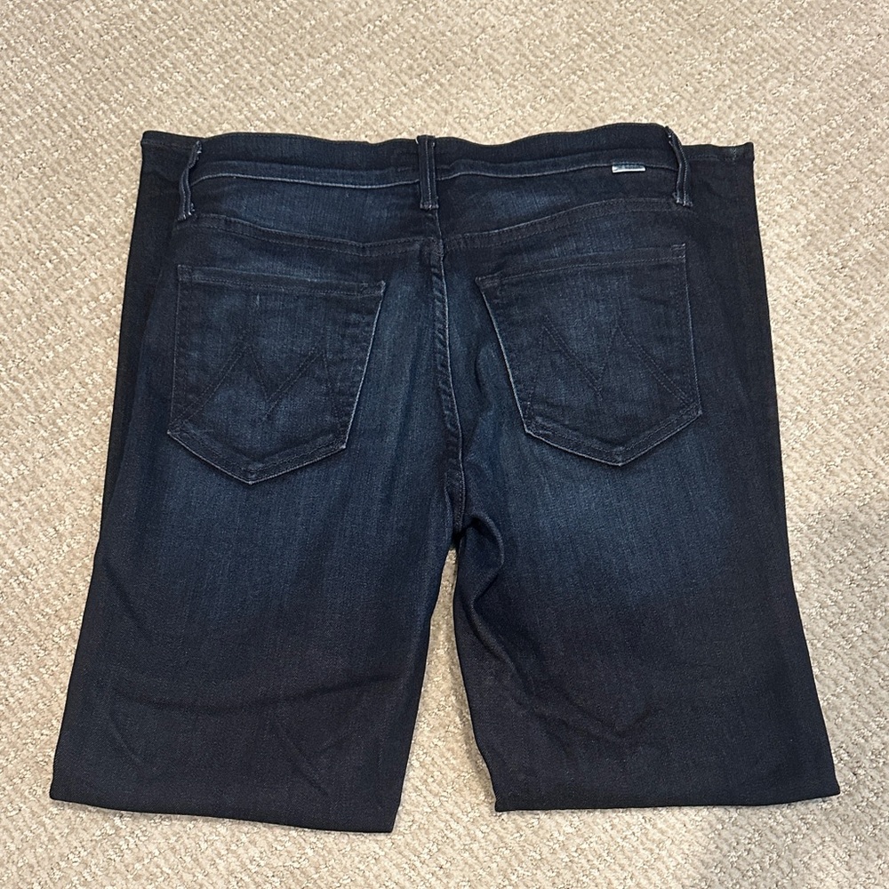 MOTHER The Dazzler mid rise Dark Indigo Ankle Jeans - Picture 3 of 4